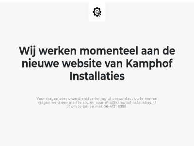 -4121 06 6358 bell contact dienstverlen info@kamphofinstallaties.nl installaties kamphof mail momentel nem nieuw onz stur vrag we websit werk werkt wij