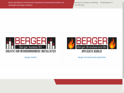 applicaties b.v berger brandwer copyright isolatie isolatiebedrijf в