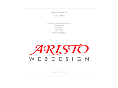 -431748 0545 4 aristo beher dr.w.slotlaan homepag info@aristo-webdesign.nl ontwikkel robert-bijkerk.nl webdesign websit welkom www.robert-bijkerk.nl