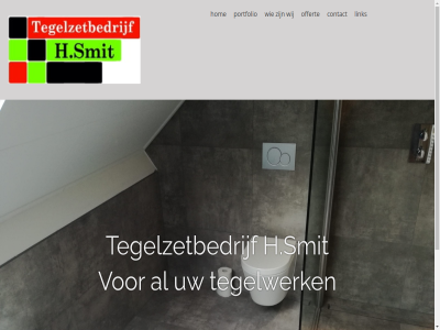 contact h.smit hom link offert portfolio tegelwerk tegelzetbedrijf wij