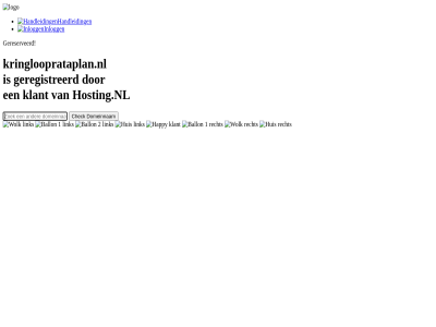 domeinnam geregistreerd gereserveerd handleid hosting.nl inlogg klant kringlooprataplan.nl