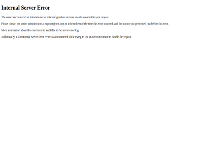 500 error internal server