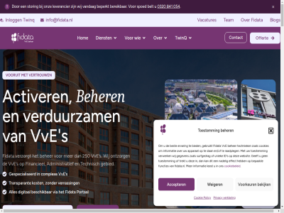 0 020 0320 054 15 2026 218 24/7 250 41 5 8232 841 841054 98 aanspreekpunt aanton aanvrag accepter achter achtergrond actiev activer administratie administratief administratiev adres advies afgestemd afstemm all almer amsterdam apparat aspect basis basispakket basiswerkzam begeleid begin begrijp beheerd beheerder beheertak beher behoeft behoudt beid bekijk belangrijk beloft belt bent bepaald beperkt bereik beschik best bestur bestuurder bestuursvergader betreft betrok betrouw bied bijdrag binn blog calamiteit chaos communicatie compact complex contact contactperson continuiteit control cookie cookiebeleid cookies daarom dagelijk dashboard dienst dienstverlen digital direct documentbeher draait duidelijk e e-mail echt een eenvoud effect elk email en en/of ervaart ervar extra feit fidata fidata.nl financieel financiel financien flexibiliteit frequenter functies gaf gebied gebouwd gebruikt geeft gegeven gelov geschillencommissie gespecialiseerd gesprek gevall ging goed grot handen.uw helder hom hoofd id incassomandat inclusief info@fidata.nl informatie ingewikkeld inlogg input intensiev inzicht jaarstuk juridisch kennis kent kiez klachtenprocedur klant klantervar klar klein kort kost kunt lakesid langdur lat led leest lelystad les leverancier levert lijn loopt lop loz maatwerkrapportages mail mak mat meebrengt minder mjop nadel nem nieuw niveau notul offert omweg onderhoud ondersplits ondersteun onduid ontwikkel ontzorg ontzorgd onz oploss opvolg overbod overleg overzicht pakket pass per periodiek person plicht plus pluspakket policy portal praktijk privacy process professional professionel projectbegeleid projectontwikkelar raadpleg rapportages recht regie relevantie resultat richt rust s sam samenwerk servic situatie slan slimm smart snell soepel specialistisch spoed spoedservic standaardpakket stapp storing structur surfgedrag system team techniek technisch telken tip toe toekomstbestend toestemm tol transparant transparantie trekt twinq uitbested uitgav uitgelegd ui