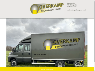 -3 06 11 28 30 52 7134 8a bulkwagenservic i info@overkampbulkwagenservice.nl meekesweg overkamp pd reclamebureau tel vragender webdesign