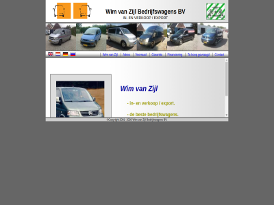 2001 adres bedrijfswagen bv contact copyright export financier garantie gevraagd kop verkop voorrad wim zijl