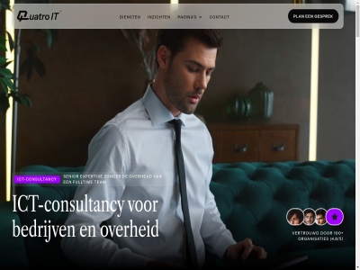 /5 100 4.8 bedrijv consultancy contact dienst expertis fulltim gesprek ict ict-consultancy inzicht it organisaties over overhead pagina plan quatro s senior team vertrouwd