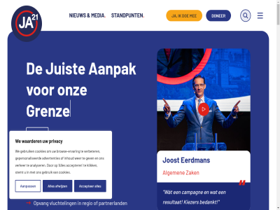 2 3 aanpak aanpass accepter advertentie advertenties afwijz algemen all analyser antwoord asielzoeker bedankt bedrijv belast bewak brow browse-ervar campagn cookie cookies criminel cultur doe doner eerdman ervar for gebruik gepersonaliseerd gev gezinn grenz hervorm immigratiebeperk inhoud ja21 joost jouw juist kiezer klik lager media mee menu nederland nieuw onz open opvang partnerland paus pauz privacy regeldruk regio resultat standpunt stem stemt toeslag uitzet veilig verbeter verker verminder vluchtel waarder wat we welvaart wer werkend zak zer zoek