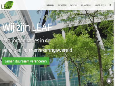 0 2025 advies all auteursrecht b.v cases dienst duurzam klant leaf organisaties pensioen privacy recht sam verander verzekeringswereld voorbehoud voorwaard welkom wij