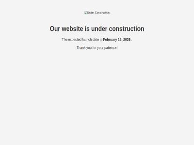 15 2026 construction dat expected february for launch our patienc thank the under websit you your