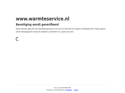a1cb02e78b56c0b5 bent bescherm beveil beveiligingsservic bot cloudflar controleert even gebruikt geduld geverifieerd id pagina prestaties privacy ray schadelijk terwijl websit weergegev www.warmteservice.nl