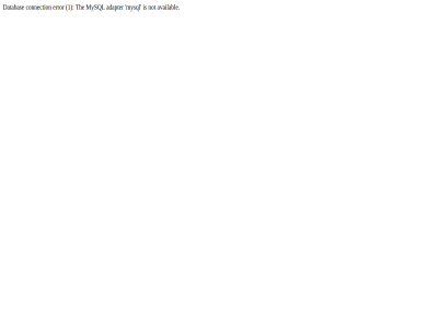 1 adapter availabl connection databas error mysql not the