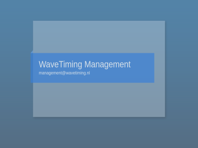 management management@wavetiming.nl wavetim