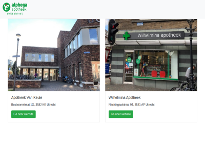 1g 3581 3582 94 ap apothek bosboomstrat ga ke keul nachtegaalstrat oost utrecht websit wilhelmina