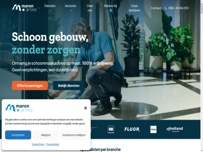 088 1 10 100 1032 2 20 200 2026 24/7 3 32 350 4 40 7 86 aanbested aandacht aanvrag accepter achtergrond afgestemd afsprak afstand afwijz algemen all allen aluminium amsterdam analys arbeidsmarkt b b.v bedrijv begeleid begin beher bekijk bel bepaald bested betrok betrouw bezoeker bloed bouwoplever branch calamiteitenploeg calamiteitenservic capaciteit cargo carver coaching combiner contact contactperson content continue contract controles cookie cookies cultur daarom dagelijk dankzij dienst dienstverband diepterein direct diversiteit doorlop drag druk duidelijk duurzaamheidsbeleid duurzaamheidsplan duurzam duurzamer dynamiek eig eis elektrisch elk enthousiast ergonomie ergonomisch ervar extra facilitair flexibiliteit flexpol focus functioner gat gebaseerd geborgd gebouw gebruik gebruiker gediplomeerd gekwalificeerd gemaakt genom getraind gev gevelonderhoud gevelrein gewonn gezicht gloednieuw goed graffiti groep grot hand helder help hogedrukrein hogeschol hoogwerker hospitality houdt huis hygien iederen inclusiev info@marongroep.nl informatie inholland inspecties instrom instromer inzet inzicht jaarlijk jar jonger juist juli kan kantor kinderopvang kj klant klantenportal klar kpi kunststof kwetsbar leertraject leid lever maatschappij maatwerk main mak maron mat materieel medewerker mens meter method mid middel milieu milieubewust min minder mogelijk mvo n nederland niemand nieuw nieuwst nodig nooit offert omgev onderdel onderwijs ontvang ontwikkel ontzorg onz oog open opkomst opleid opschal optimal opvolg organisatie organiseerd overlast pand papaverweg per person personel plan policy positie prestaties prestigieuz prettig prijsopbouw privacybeleid proactiev product regional regulier reinig reinstat representatief representatiev resultat ruim ruimt s sanitair schakelt schon schoolplein schoonmaakadvies schoonmaakbedrijf schoonmaakdienst schoonmaakmiddel schoonmaakonderhoud schoonmaakvak schoonmaakwerkzam schoonmak sector selecter skip sluit snapp snel snell specialis