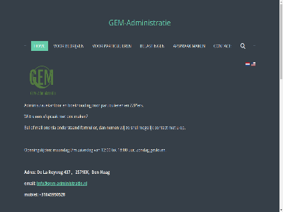 +31 +31645950528 00 12 18 2021 2571ek 26634170 437 6 aangiftes aantal administratie administratiekantor adres adviser afsprak alvast bedankt bedrijv begeleid bel belast belastingoptimalisatie bereik bericht bescherm bijhoud boekhoud boekhouder bouw/klus btw btw-aangiftes communicer contact correct daarnaast den dienst direct doet e e-mailadres email ers formulier ga geled gem gem-administratie gemeent geslot goedemiddag grag groet hag help hom hoofdinhoud info@gem-administratie.nl inkomstenbelast inschrijv jaarlijk klein kluswerk kost kunt kvk la loondienst maand maandag mail mailadres mak matviichuk mobiel mogelijk momentel nam nederland nem oekraienssprek oekrainer onderstaand openingstijd opstart opvang particulier plaats plan reactie reacties reyweg ruslan russisch schoonmak sector snel start t/m tegelwerk telefonisch tijdelijk tuinonderhoud uur verblijf verstur via vrag vriendelijk werk werkt werkzam wij wilt zaterdag zoek zondag zull zzp