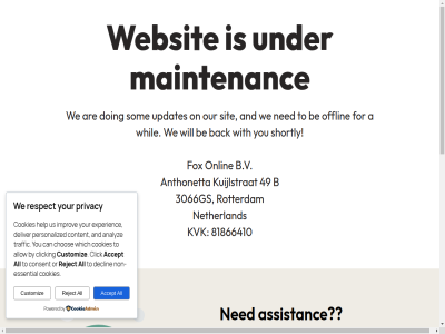 3066gs 49 81866410 a accept all allow analyz and anthonetta are asap assistanc b b.v back be by can check chos click clicking collect consent content cookies customiz data declin deliver doing email essential experienc for form fox fully get help how improv kuijlstrat kvk maintenanc manag messag nam ned netherland non non-essential offlin on onlin or our out pag personalized policy powered privacy protect reach reject respect rotterdam send shortly sit so som submitted that this to traffic under understand updates us we websit which whil will with you your