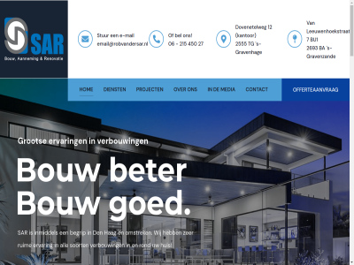 +31 0 00 06 09 12 17 2023 215 2555 2693 27 450 6 7 aanbouw aangebod aannem aannemingsbedrijf akkoord algemen all b.v ba begrip bel bereik beter bezoek blog bouw bu1 by constructiewerk contact dakkapel dakopbouw dakram den design dienst disclaimer dovenetelweg e e-mail email@robvandersar.nl en/of ervar gebruik goed gravenhag gravenzand grot hag hom huis informatie inmiddel iweb kantor kunt leeuwenhoekstrat link maandag mail media offerteaanvrag omstrek project renovatie renovatiewerk rob rond ruim s s-gravenhag s-gravenzand sar schilderwerk serres soort spoedeis stuc stur tg toepass trapp verbouw verklaart via voorwaard vrijdag websit wij zak zer