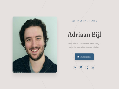abit adriaan bijl dienstverlen email ervar full full-stack markt ontwikkelar principes senior stack stur tol verschill