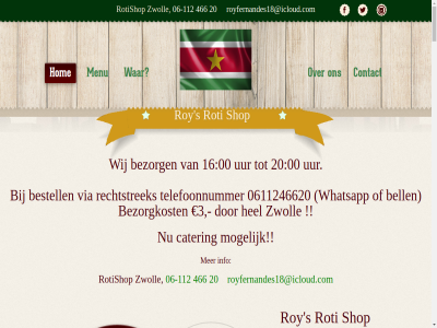 -112 00 06 0611246620 100ml 11 14 16 2 20 2018 2024 25 3 4 466 50 7 75 80 aanbevol aanbied aangeduid aardappel acties afbeeld afwijk bami bara bel bell bereid bestell bezorg bezorgkost bezorgtijd cater contact copyright dag del eier elk eten extra facebookpagina gat gebruikt geopend gerecht getoond gevuld hardgekookt heerlijk hel hom houd illustratie info kerrie ketjap kip kippedij kipsat kousenband lekker leuk ma ma-zo masala menu menukaart min mogelijk nasi omelet onlin onz overher product recept rechtstrek roti rotishop rotivel roy royfernandes18@icloud.com s sambal satesaus shop slecht snack surinam telefon telefoonnummer ter tjauw traditionel uur vega vegan vegetarisch vel verkop verzorg via volgen war wbsit websit welkom whatsapp wij zwoll