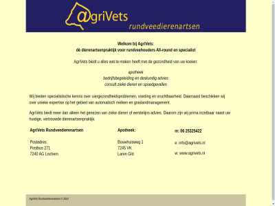 06 1 2014 25325422 271 7240 7245 advies ag agrivet all all-round apothek bedrijfsbegeleid biedt bouwhuisweg consult deskund dier dierenartsenpraktijk document dè e gezond gld info@agrivets.nl koei lar lochem m mak postadres postbus round rundveedierenarts rundveehouder specialist spoedgevall untitled vk w welkom www.agrivets.nl ziek