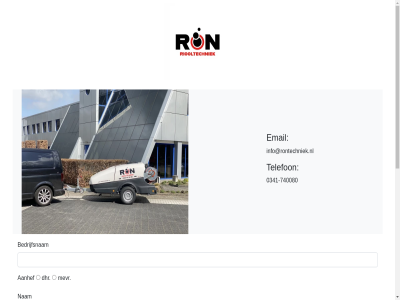 -740080 0341 aanhef bedrijfsnam dhr e e-mailadres email hom info@rontechniek.nl mailadres mevr nam opmerk telefon telefoonnummer