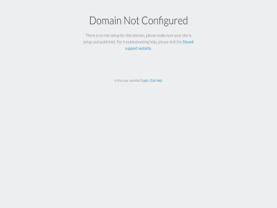 configured domain get help login not showit support this websit your
