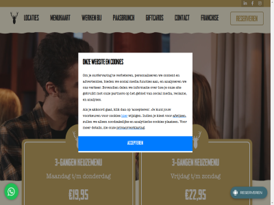 1 19 2 22 3 5 9 95 betal bregj contact di do donderdag en eten franchis gang giftcard keuzemenu lekker locaties ma maandag menukaart paasbrunch reserver t/m vr vrijdag welkom werk za zondag