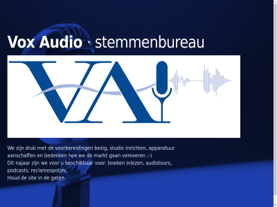 audio audiotour beschik boek gat houd inlez najar podcast reclamespotjes sit stemmenbureau vox we