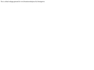 a by default domain for generated hostingserver pag this webpag www.lbvannieuwenhuijzen.nl