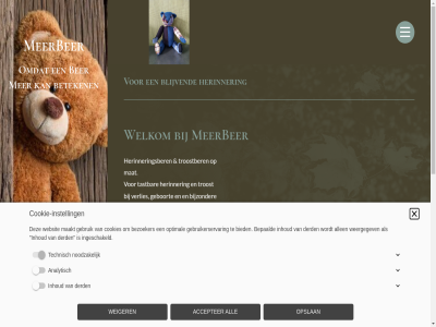 2021 83052623 accepter all allen analytisch bepaald ber beteken bezoeker bied bijzonder blijvend cookie cookie-instell cookies copyright derd geboort gebruik gebruikerservar herinner herinneringsber ingeschakeld inhoud instell kvk maakt mat meerbeer.nl meerber moment noodzak nummer opslan optimal tastbar technisch troost troostber verlies websit weergegev weiger welkom