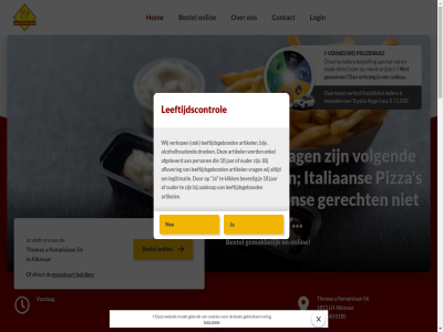 0 0185 072 11.500 18 1813 2025 540 56 6 a aa aankop af afgeleverd afhal aflever alcohol alcoholhoud alkmar artikel aygo bekijk best bestel bestell betal bevest bezorg bezorgd bijv by cadeau contact cookies copyright daarnaast deur dinsdag direct draai drank eenvoud eig elmar enkel eten foodticket gan gebruik gebruikservar geholp gekoz gemak geniet gerecht gewonn hal hoef hom ideal ieder italiaan jar jou kan kempislan klar klik leeftijdscontrol leeftijdsgebond legitimatie les lever lh locatie login maakt maaltijd maand mak menu menukaart mogelijk mooi nee officiel onlin ontvang onz ouder person pizza prijz prijzenrad rad reken s snackplaza snel stat t.w.v thomas tijd tijdstip toyota uiteraard vandag veilig verkop verlot vernieuwd vindt volgend vrag websit wij winkel zin zorg