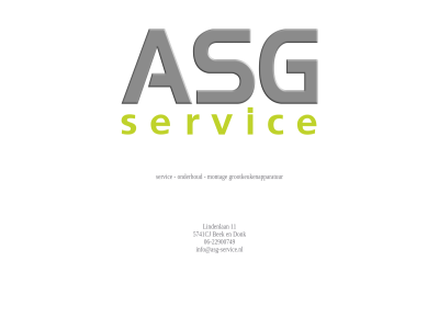 -22900749 06 11 asg grootkeukenapparatur info@asg-service.nl lindenlan montag onderhoud servic