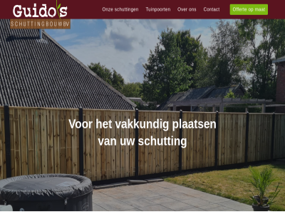 2024 contact guidos guidos-schuttinbouw.nl mat offert onz plaats schutting schuttingbouw tuinpoort vakkund
