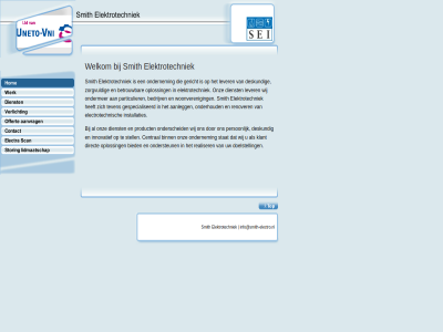 aanlegg bedrijv betrouw bied binn central deskund dienst direct doelstell electrotechnisch elektrotechniek gericht gespecialiseerd hom info@smith-electro.nl innovatief installaties klant lever onderhoud ondermer ondernem onderscheid ondersteun onz oploss particulier person product realiser renover smith stat stell teven welkom wij woonveren zorgvuld