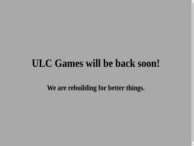 are back be better for games rebuild son thing ulc we will