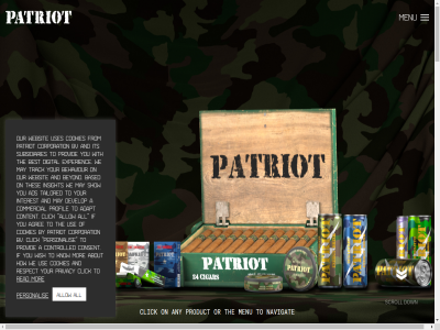 +31 01 05 1 10 268 3054aa a about adapt ads agree all allow and any based behaviour best beyond brand browser bv by cigar cigarettes click commercial consent contact content controlled cookie cookies corporation corprotation develop digital does down drink energy experienc form from how id if info@patriotofficial.com insight interest its johan know ltd may menu mor navigat netherland nicotin no not on or our patriot personalis policy pouches premium privacy product profil provid read reserved respect right rotterdam scroll show sibwp spirit subsidiaries support tag tailored the thes to track umbrella us use uses video we websit wish with wittlan you your