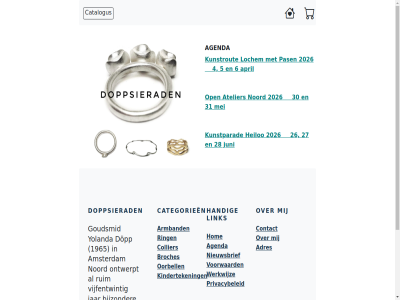 2006 2026 26 27 28 30 31 adres agenda all armband atelier broches catalogus categorieen collier contact dopp doppsierad edelsmid handig heiloo hom juni kinderteken kunstparad link mei nieuwsbrief noord oorbell open privacybeleid recht ring voorbehoud voorwaard werkwijz yolanda