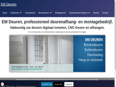 aanpass accepter achterdeur adres afhang afhangservic akkoord algemen best bezoek binnendeur cnc cnc-frez contact cookies deur deurenafhang digital em ermee ervar ervor frez gat gebruik gerealiseerd hom informatie inmet klantenservic krijg krijgt lever montagebedrijf nieuw one one-stop onz policy praktisch privacy professionel project stop vakkund voordeur voorwaard websit weiger wij zorg