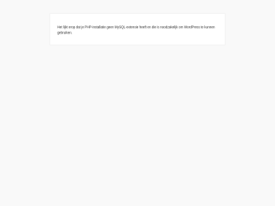 erop extensie fout gebruik installatie lijkt mysql mysql-extensie noodzak php php-installatie wordpres