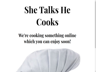 can cok cooking enjoy he onlin re she shetalkshecok someth son talk we which you