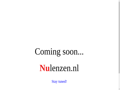 coming lenzen.nl nulenzen.nl son stay tuned