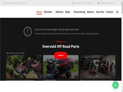 00 06 10 17 2025 339 36 555 7025 7025ae 83 accessoirer ae afsprak all bell breng buunk cas contact copyright crosskled daarnaast dealer dienst dinsdag donderdag dorpsstrat dorpstrat eventuel feit financier gerealiseerd geslot gevestigd grag hal hall help hom info@overveldparts.nl kleding kunt maandag mail media merk motor motorcros naast nieuw off officieel officiel olie onderdel onderhoud onderhoudsbeurt onz openingstijd over overveld part product protectie reparatie reparaties rieju road servic stickerset telefonisch teleurstell terecht uiteraard uitrust verder verzorg volgend voorkom vor vrijdag websit welkom wij woensdag zaterdag zoal zondag