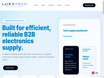 +31 0 01 02 03 10 180 307 48h 5000 72 85 a a-grad about acces acer acros activ and appl approved arrang asus availability avg b2b brand broad built busines businesses buyer check chos clarity clear communication competitiv comput confidenc confirm consistent consumer contact coordination corporat credibility current dashboard day deal delivery dell demand dependabl desktop devices distribution efficiency efficient electronic eu europ fast fast-mov flexibl focus focused for from global grad growing handling hardwar high high-demand hom how international it laptop lead leading lenovo liv logistic logitech long long-term luxatech market mena mobil motorola moving navigation ned network on onc oneplus onlin oppo order our overview partner partnership peripheral pricing proces product professional quality quantities quick quot quotation rang reach ready receiv related relationship reliability reliabl repeat request resal reseller responses retail retailer sales sales@luxatech.nl sam samsung scalabl send ship simpl smartphones sony sourc sourcing specification sped stock straightforward streamlined supplier supply support tablet tech tell term the through throughout times to trad trusted turnaround tvs us use validation vendor verified volum we what which who wholesal why wid with work xiaomi you your