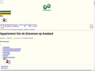 -2026 13 1900 2 2000 2026 357.00 9 9.7 afstand ameland appartement b beschik bijkom boek boel dorp eig even excl helemal huisdier huurprijz info informatie jaaroverzicht kaart kom kost langsdekust.nl lastminut lastminutes lat ligt maandag maart max meter nes next nieuw nl noordzeekustgid onderdel ongever op-ameland.nl op-vakantie.nl opdewadden.nl person previous prijs privacyverklar rand reserver resultat review seizoen sorter strand terras toegestan tuss vakantie vakantieplanner vier voorpagina vrag vrijdag waddengid wat-te-doen webmaster zin zoek