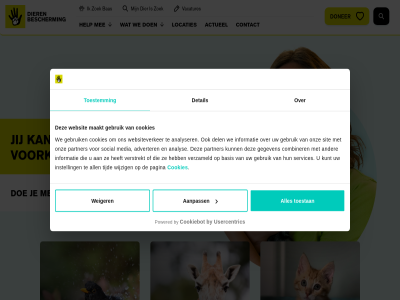 aanpass actueel adverter all analys analyser anbi bas basis blij by combiner contact cookiebot cookies del detail dier dierenled doe doner ga gebruik gegeven help hoofdcontent informatie instell jij kip kunt locaties logo maakt media mee onz pagina partner powered services sit social tijd toestan toestemm usercentric vacatures verstrekt verzameld voorkom we websit websiteverker weiger wijzig zoek