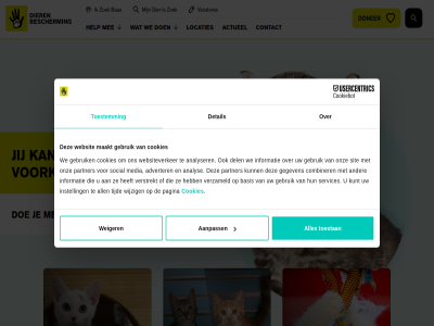 1 2 6 aanpass actueel adverter all analys analyser anbi bas basis combiner contact cookies del detail dier dierenled doe doner ga gebruik gegeven help hoofdcontent informatie instell jij kunt locaties logo maakt media mee onz pagina partner services sit social tijd toestan toestemm vacatures verstrekt verzameld voorkom we websit websiteverker weiger wijzig zoek