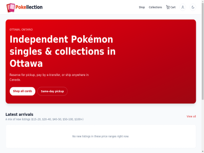 -2555 100 15 20 40 50 613 981 a acros affiliated all and anywher arrival at by canada card cart cash chos collection company creatures day e e-transfer extra fee for hello@pokellection.com inc independent it latest listing llection local mix must new nintendo no not now number onlin ontario or order ottawa pay pick pickup pok pokellection pokemon pric question ranges reserv right sam same-day ship shipped shipping shop singles small start text the then thes tracked transfer untracked up via view with your