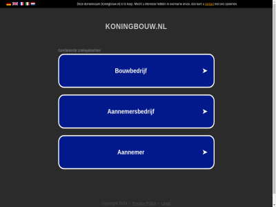 2024 copyright koningbouw.nl legal policy privacy