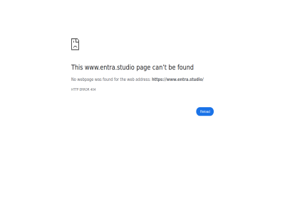 404 addres be can error for found http no pag reload t the this web webpag www.entra.studio