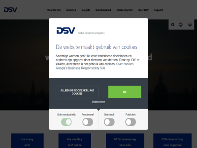 accepteert activer adverteerder advertenties allen and ander basisfuncties bedoel begrijp beter beveiligd bewar bezig bezoeker bijvoorbeeld boek busines classificer cookies customer del derd detail dienst doeleind dsv duurzam een eigenar enrich extern forward functionel gat gebruik gebruiker gebruiksvriendelijker gebruikt geclassificeerd gedrag goed googl help hen hierbij hierover ide individuel informatie insight interactie interessant klik land lif lives logistiek maakt mak manier meerder mov navigatie niet-geclassificeerd noodzak offerteaanvrag ok onlin opgezet pass provider publiciteit rapporter reageert reclamecookies regulier relevant responsibility s sam sit sommig statistisch strikt support taalkeuz the toegang ton transport uitgever vandag verblijf verzamel volg vrag waardevol waarom waarop we websit website-eigenar websites weergegev werk x your zending zoal zoek